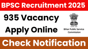 Read more about the article BPSC AEDO Recruitment 2025: Notification Out for 935 Vacancy
