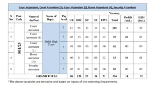 Read more about the article DSSSB Recruitment 2025 – Notification Out for Court, Room & Security Attendant 334 Vacancies