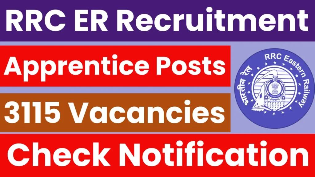 You are currently viewing RRC ER Apprentice Recruitment 2025: Apply for 3115 Vacancies